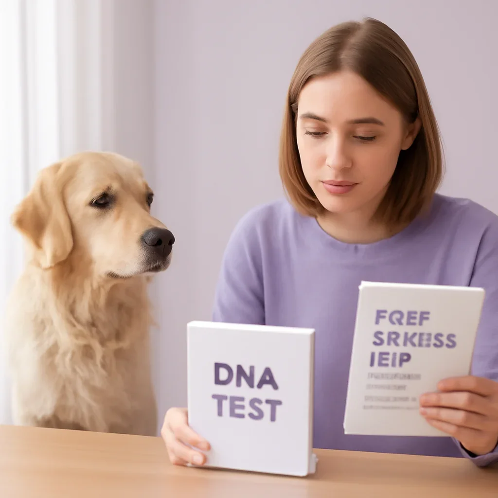 Decision-focused image supporting the are free dog dna tests legit? call to action