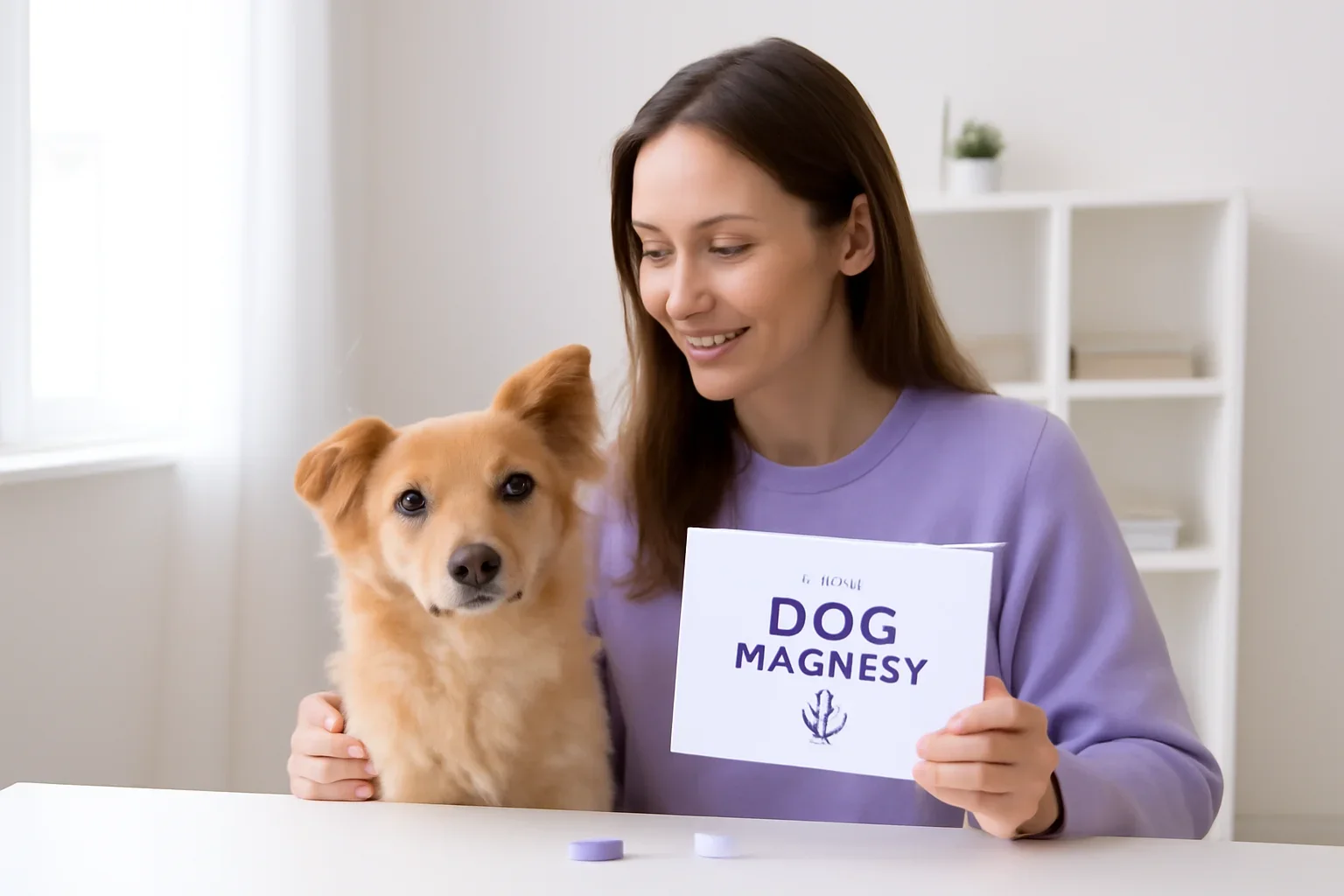 Are Free Dog DNA Tests Legit? visual showing a dog DNA kit and owner in a bright modern setting