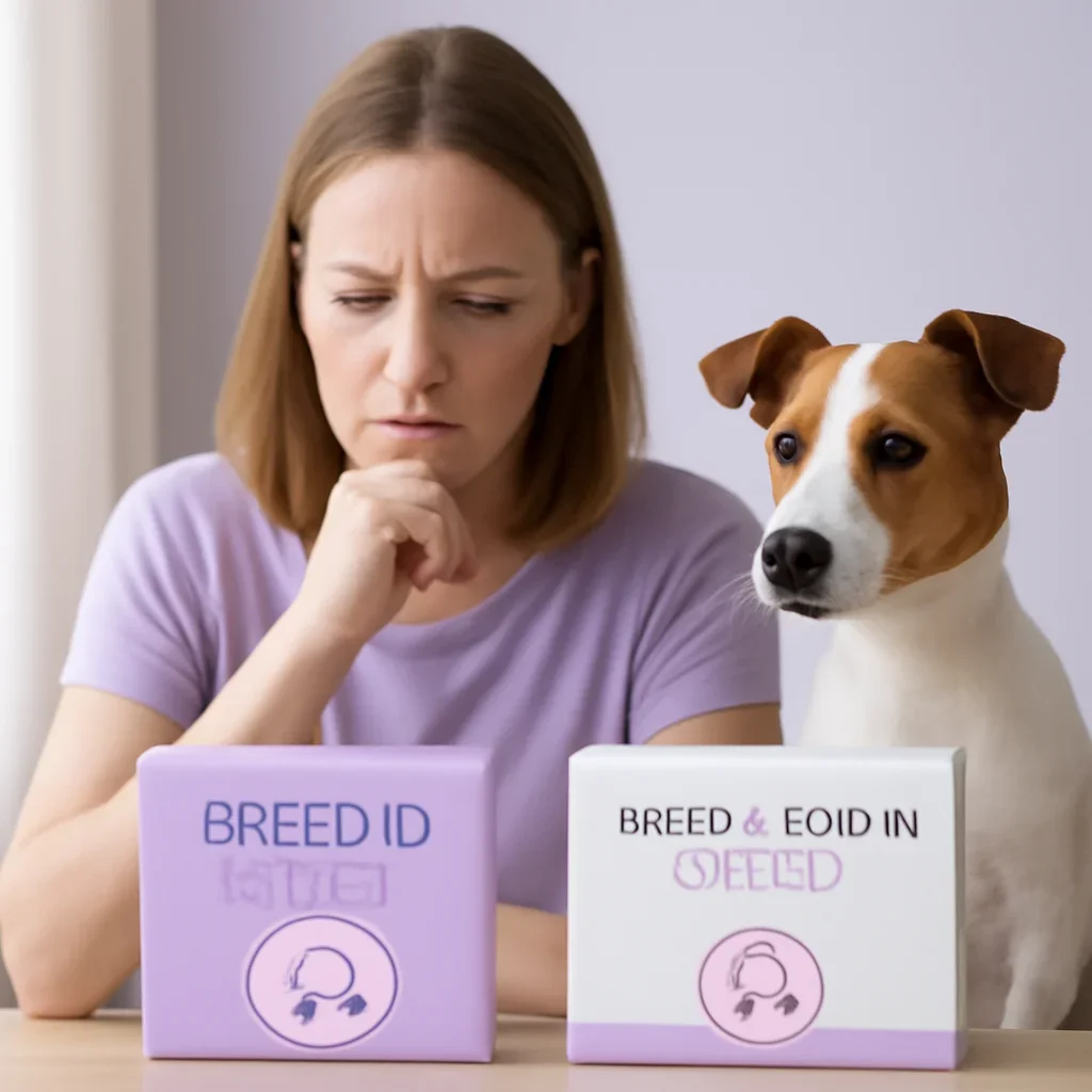 Decision-focused image supporting the breed id vs health screening dog dna tests call to action