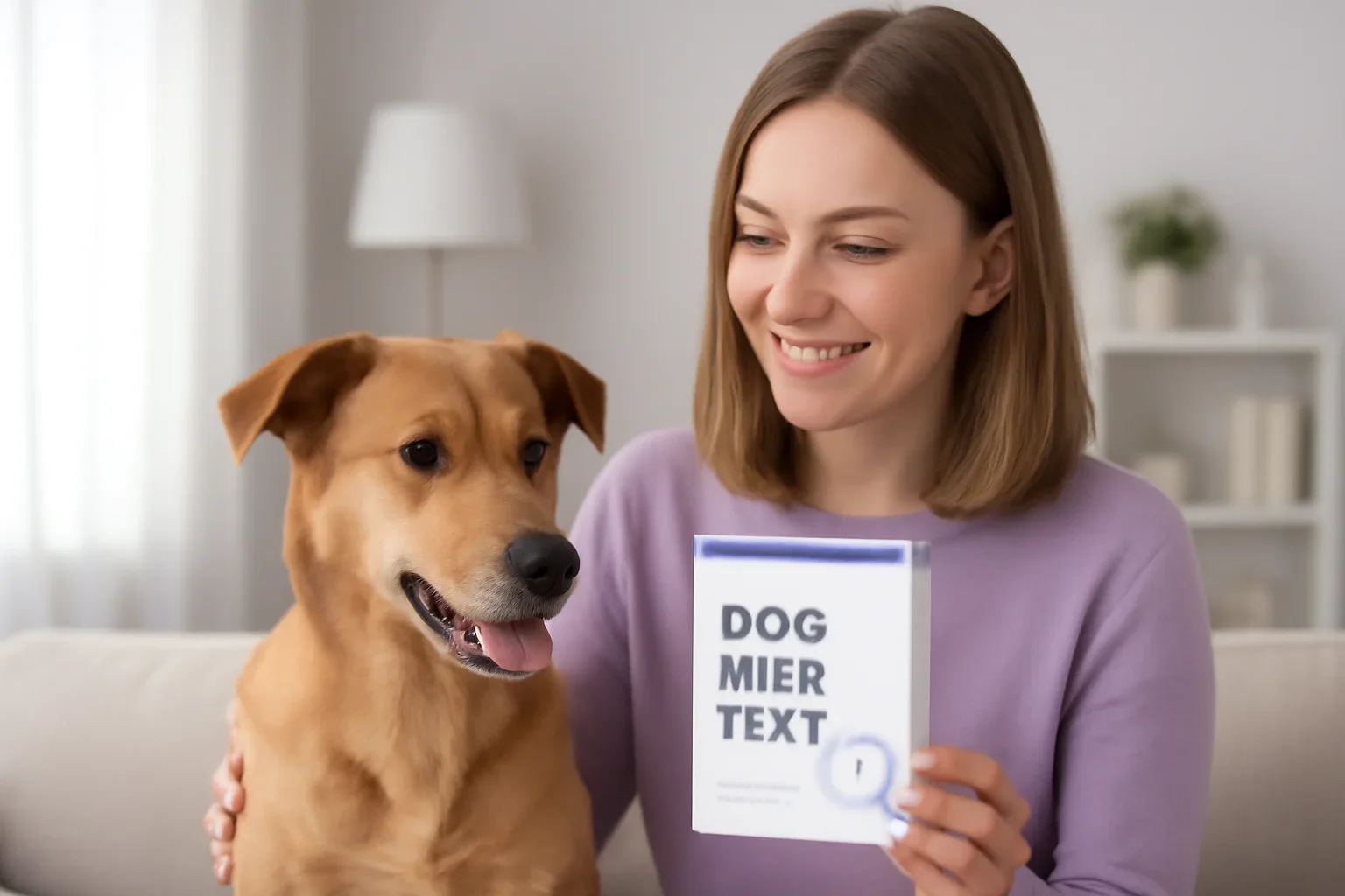 Dog DNA Test Prices in Canada: What You Pay For visual showing a dog DNA kit and owner in a bright modern setting