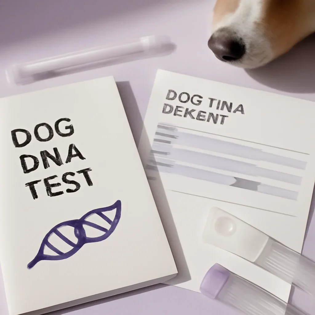 Dog DNA testing materials arranged for the what dog dna tests can and can’t tell you page